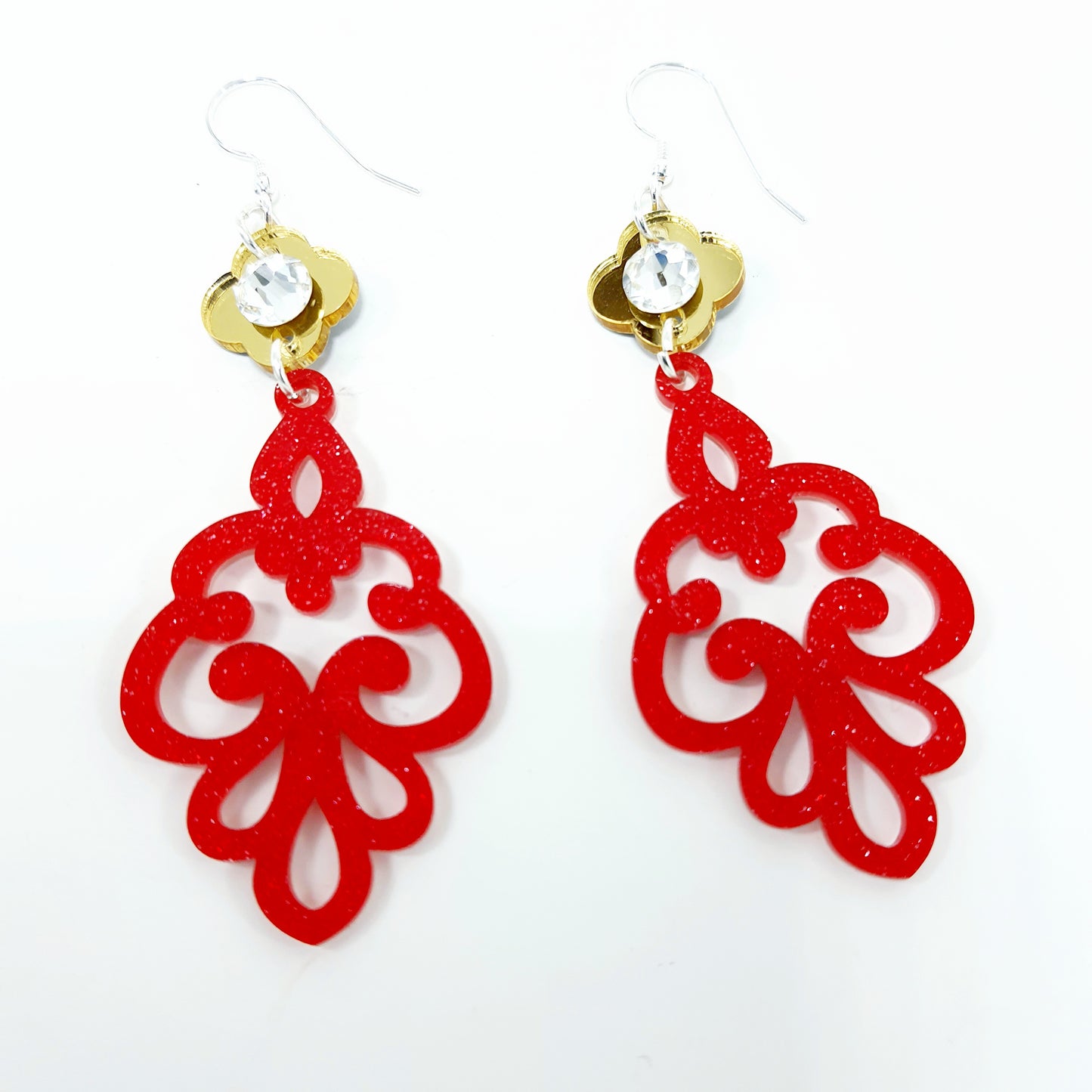 Swirls of Elegance Dangle Earrings