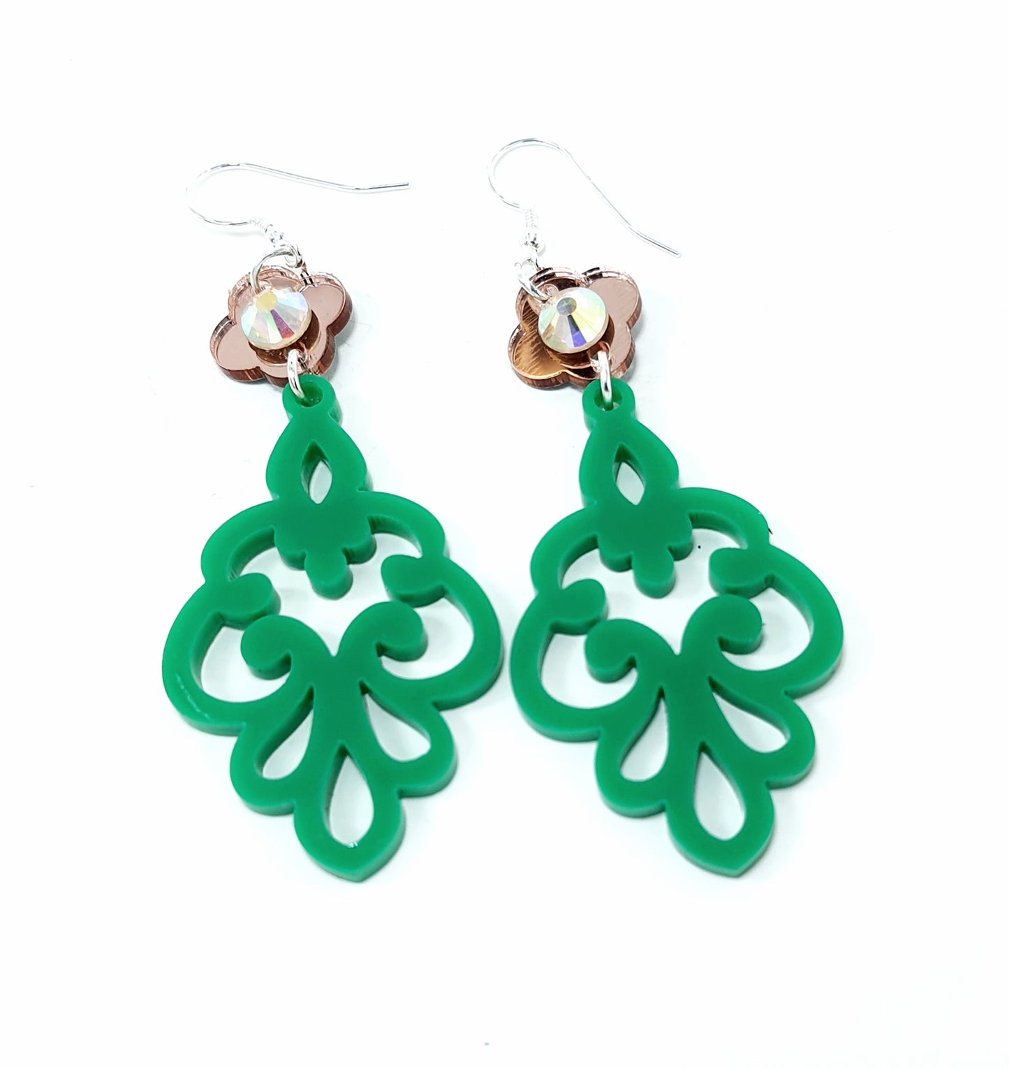 Swirls of Elegance Dangle Earrings