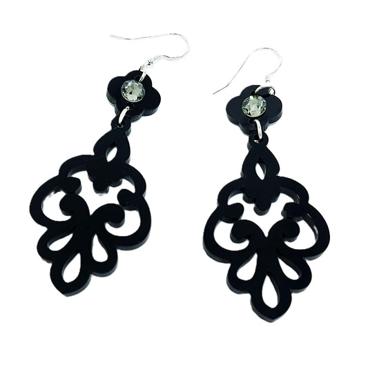 Swirls of Elegance Dangle Earrings