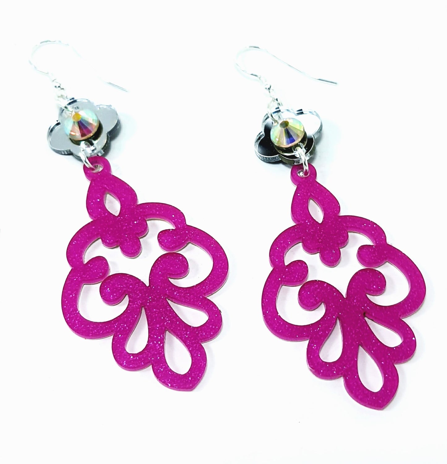 Swirls of Elegance Dangle Earrings