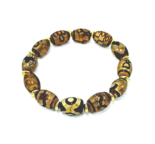 Growth Mens Semi Precious Stone Bracelet