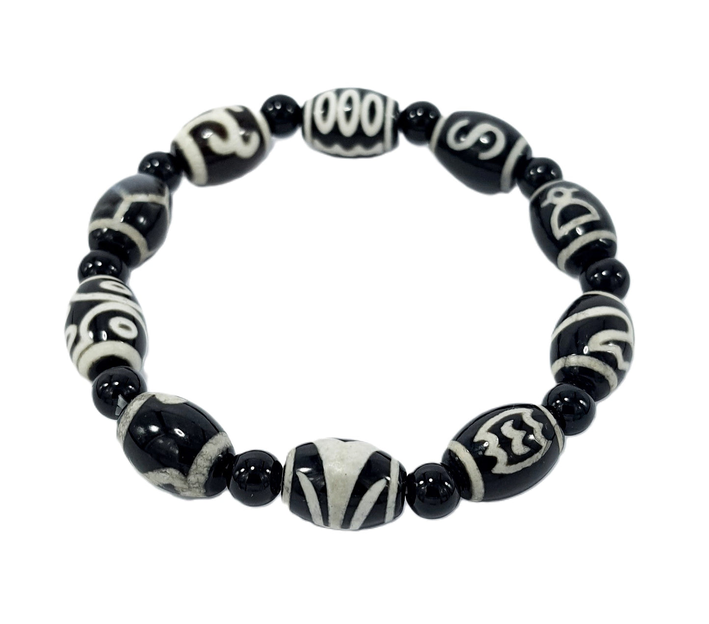 Wealth Mens Semi Precious Stone Bracelet