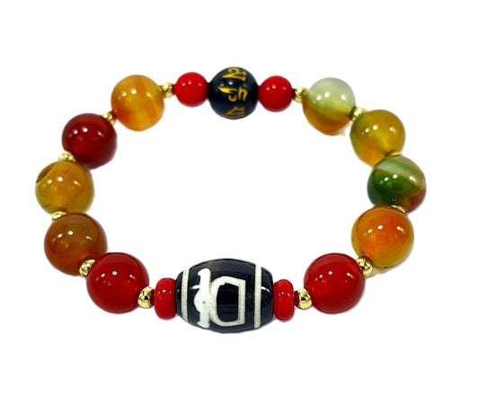 Awareness Mens Semi Precious Stone Bracelet