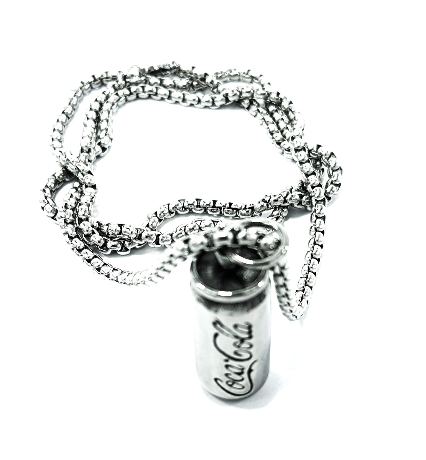 Cola Can Mens Stainless Steel Necklace