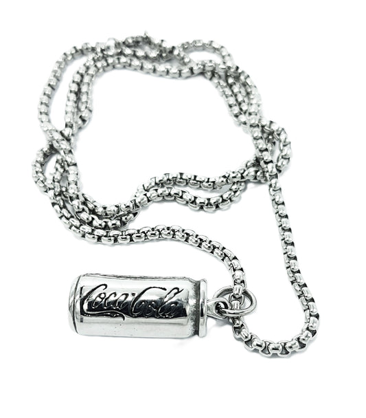 Cola Can Mens Stainless Steel Necklace