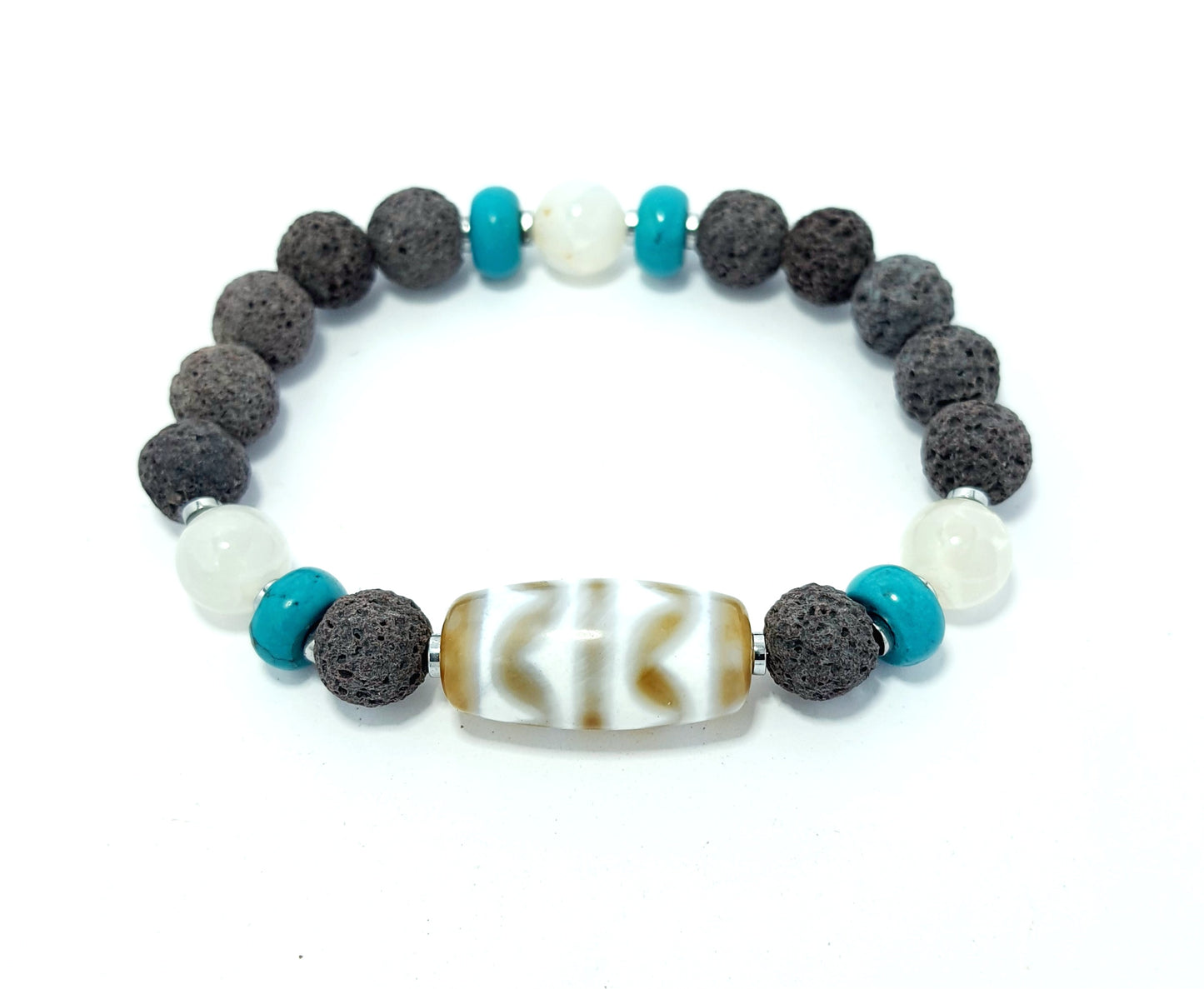 Courage Mens Semi Precious Stone Bracelet