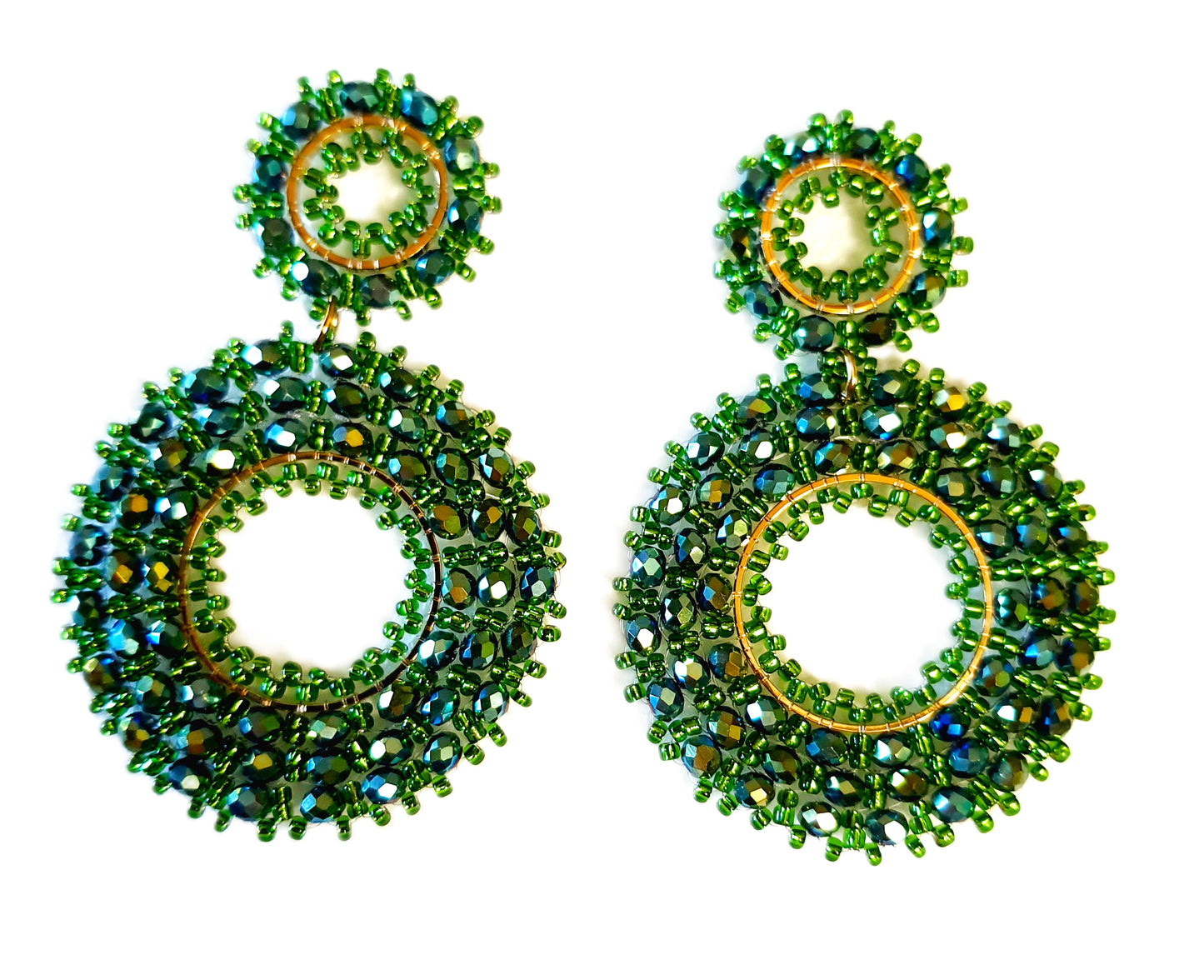 Sparkle Green Earrings