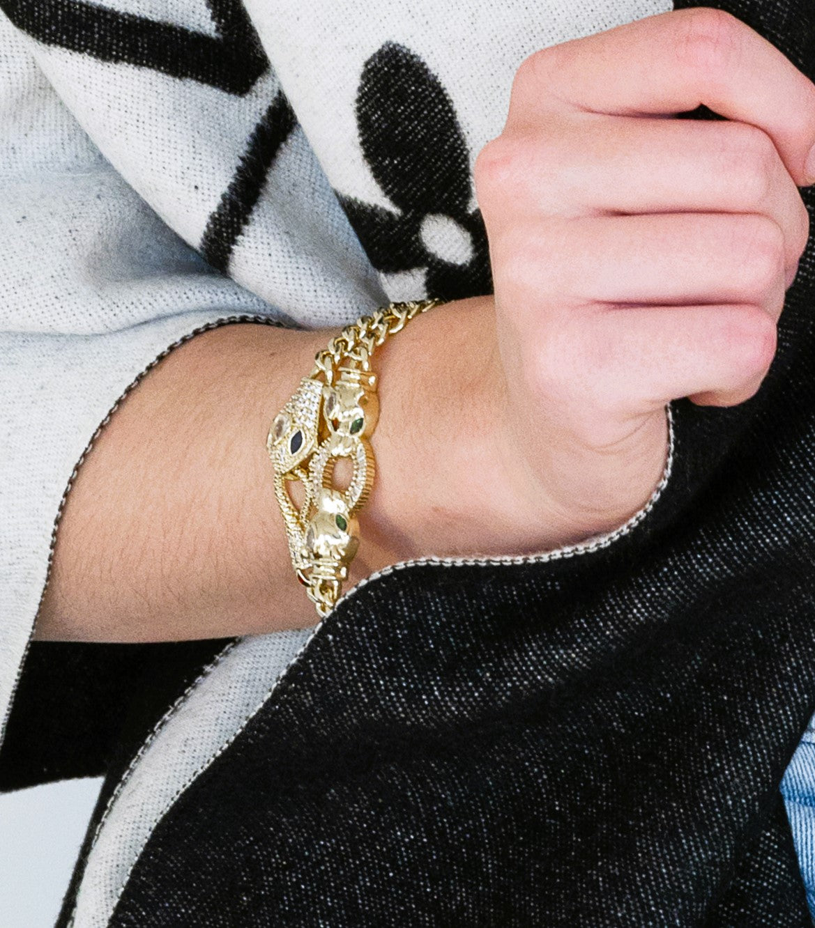 Snake Crystal Bracelet