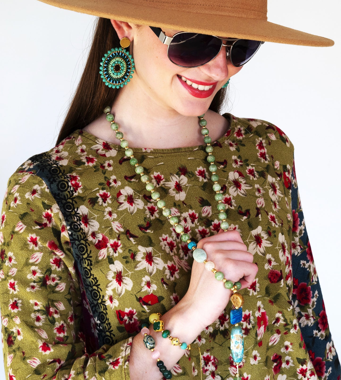 Shades of Green Earrings