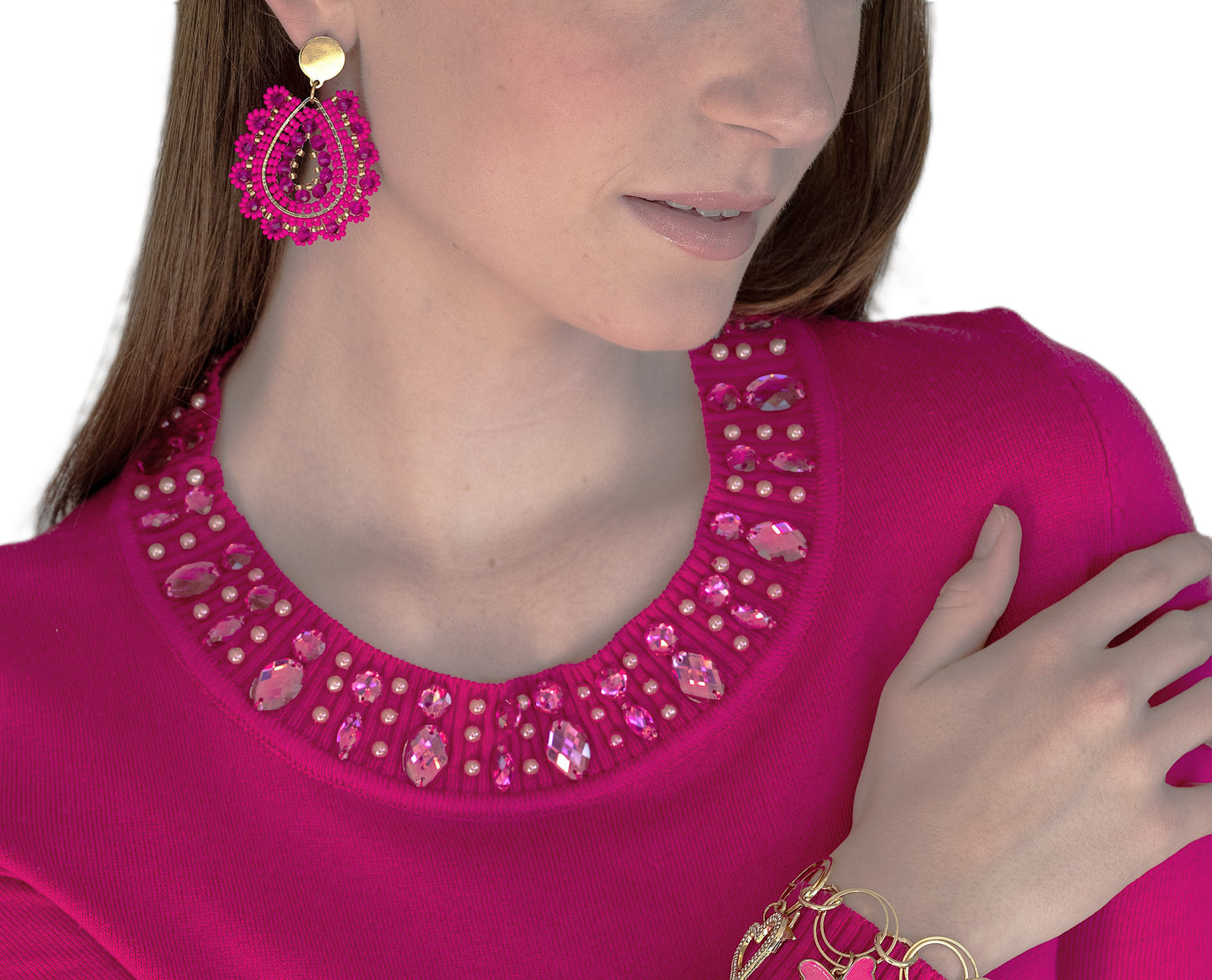 Hot Pink Earrings