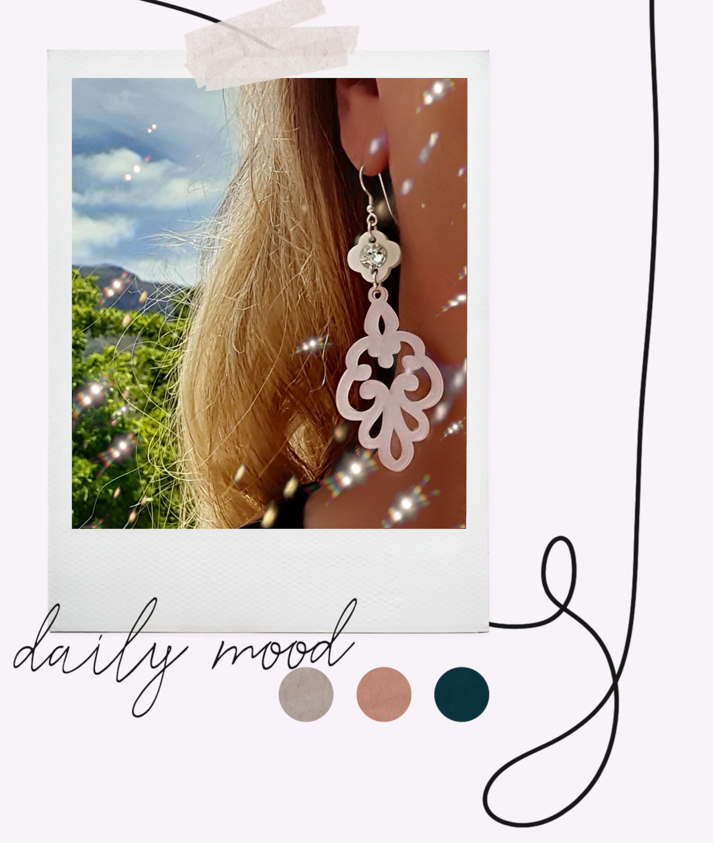 Swirls of Elegance Dangle Earrings